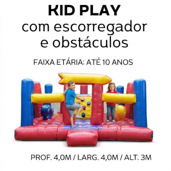 Kid Play - Brinquedo com Escorregador e Obstáculos