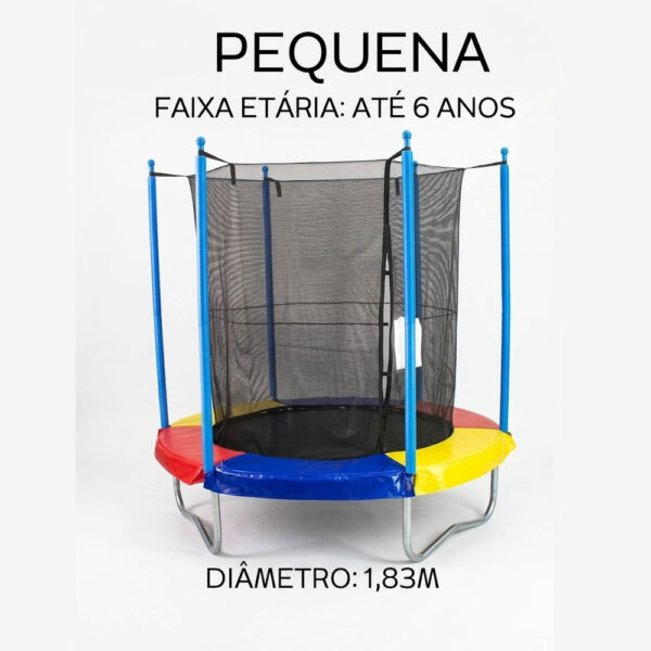 Cama Elástica Pula Pula Média -  Criança até 7 anos