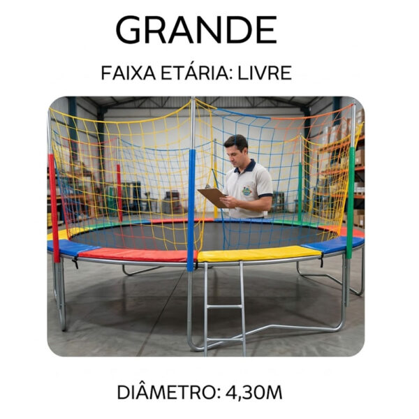 Cama Elástica Pula Pula Grande - Faixa Etária livre